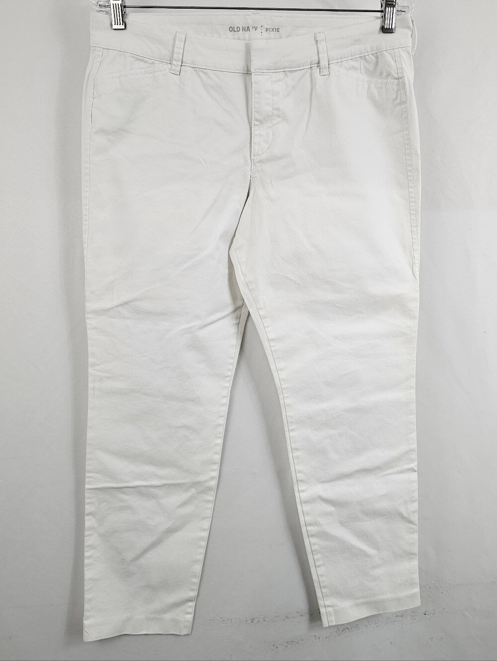 Old Navy Pixie High Waist Skinny Ankle Jeans, White, Sz 12
